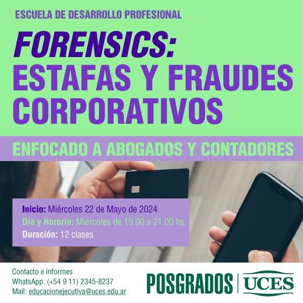 curso de Forensic: Estafas y Fraudes Corporativos (UCES)